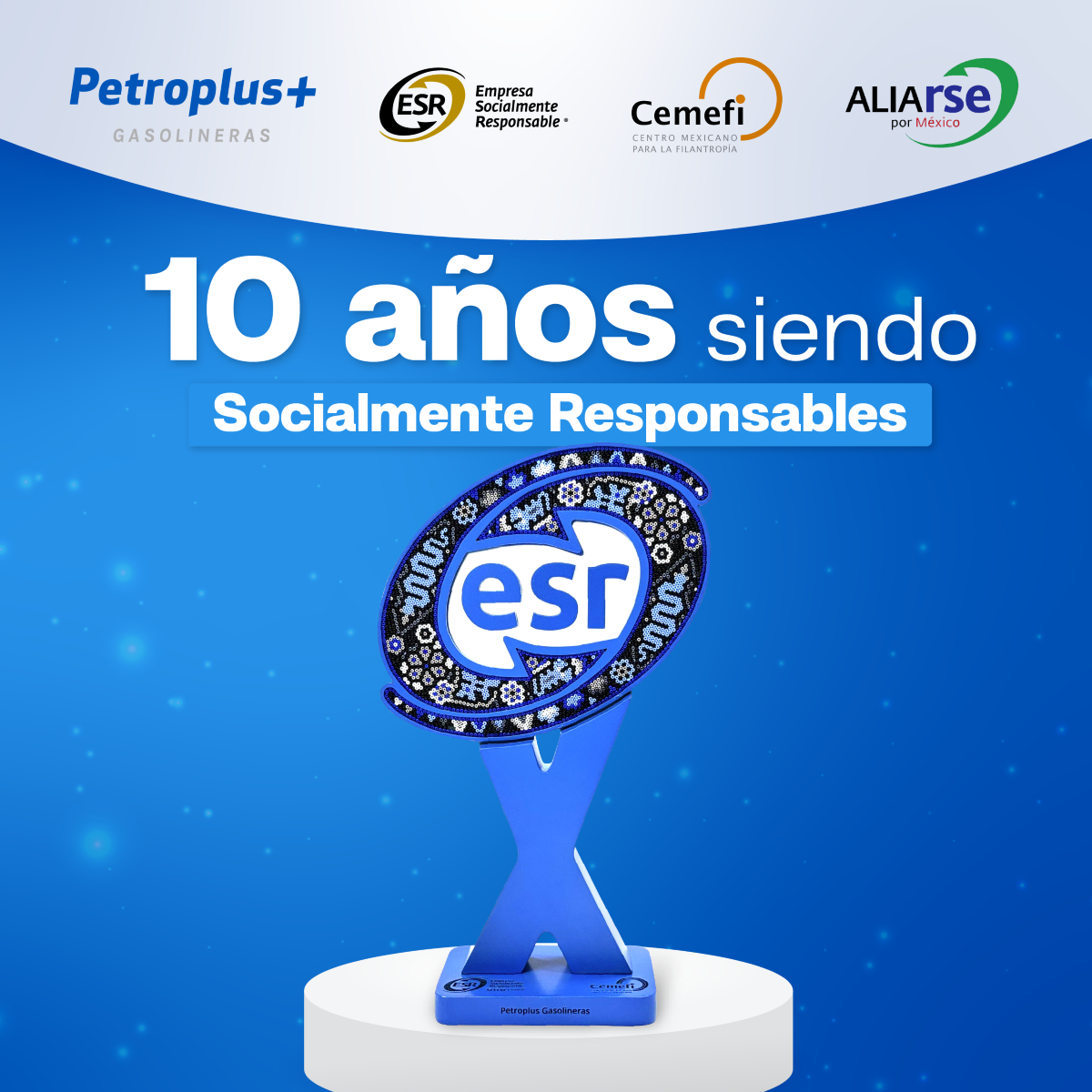 ¡Certificación ESR por 10 años sucesivos!